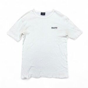 Vintage‎ 90s Polo Ralph Lauren Men’s White Ribbed Cotton T-Shirt Medium